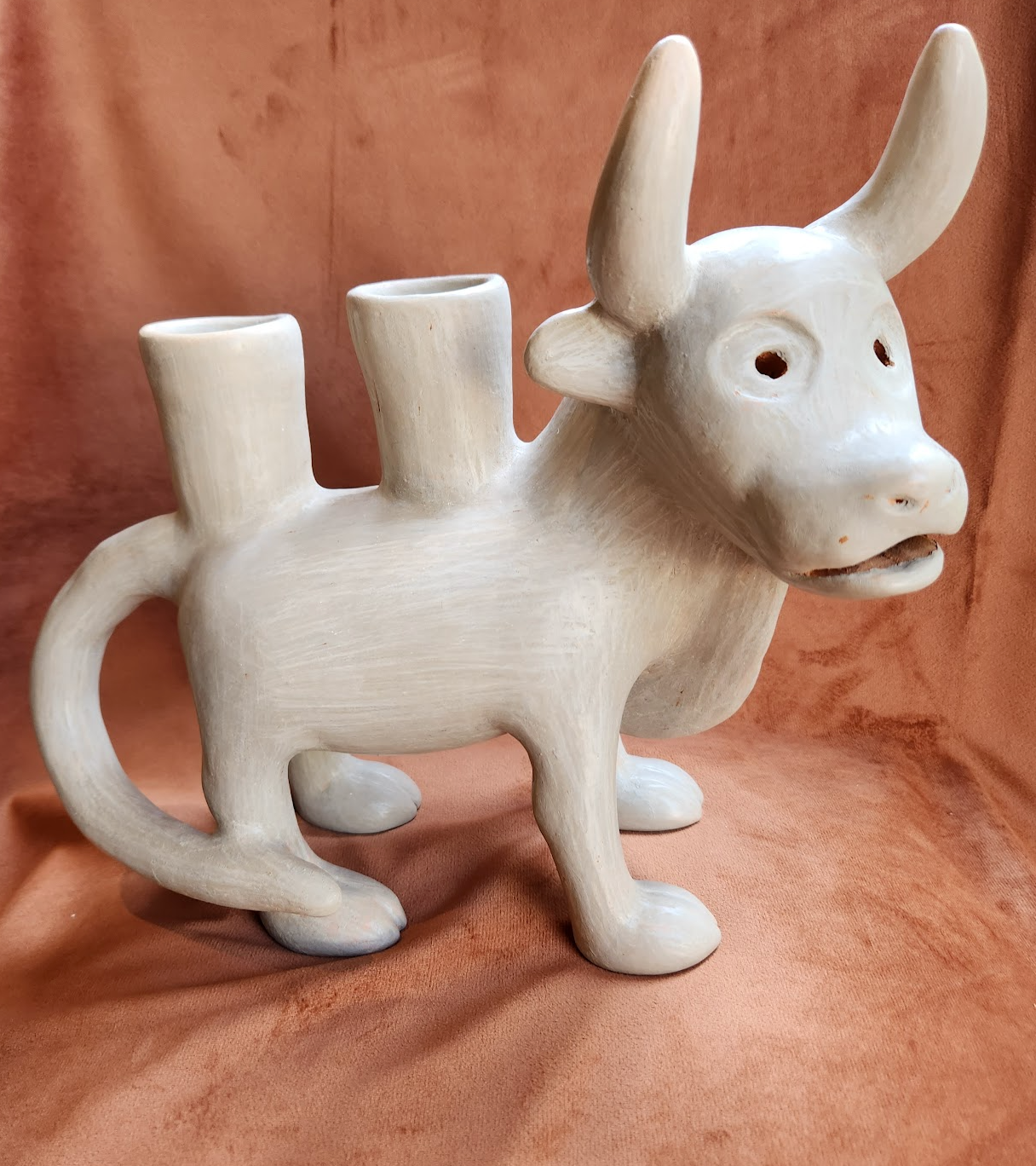 Vaca porta velas mediana