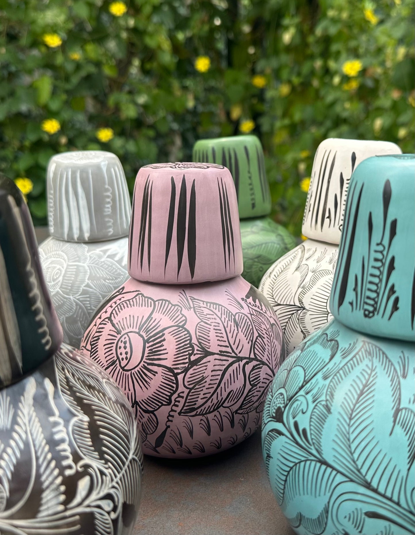 Jarrita floral multicolor