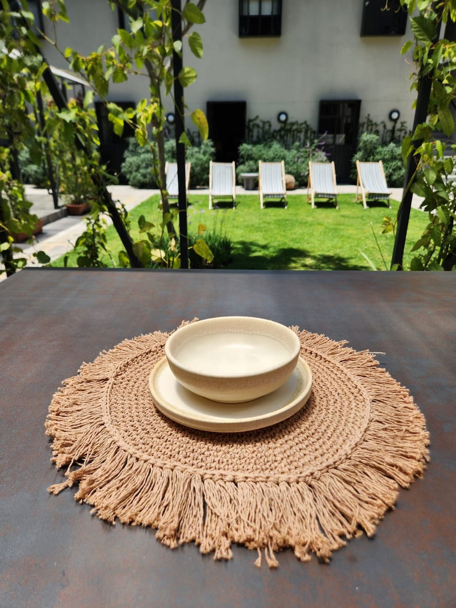 Individual macramé