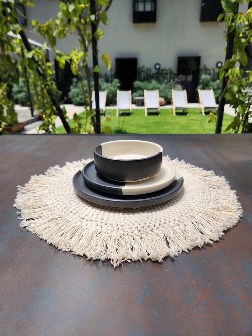 Individual macramé