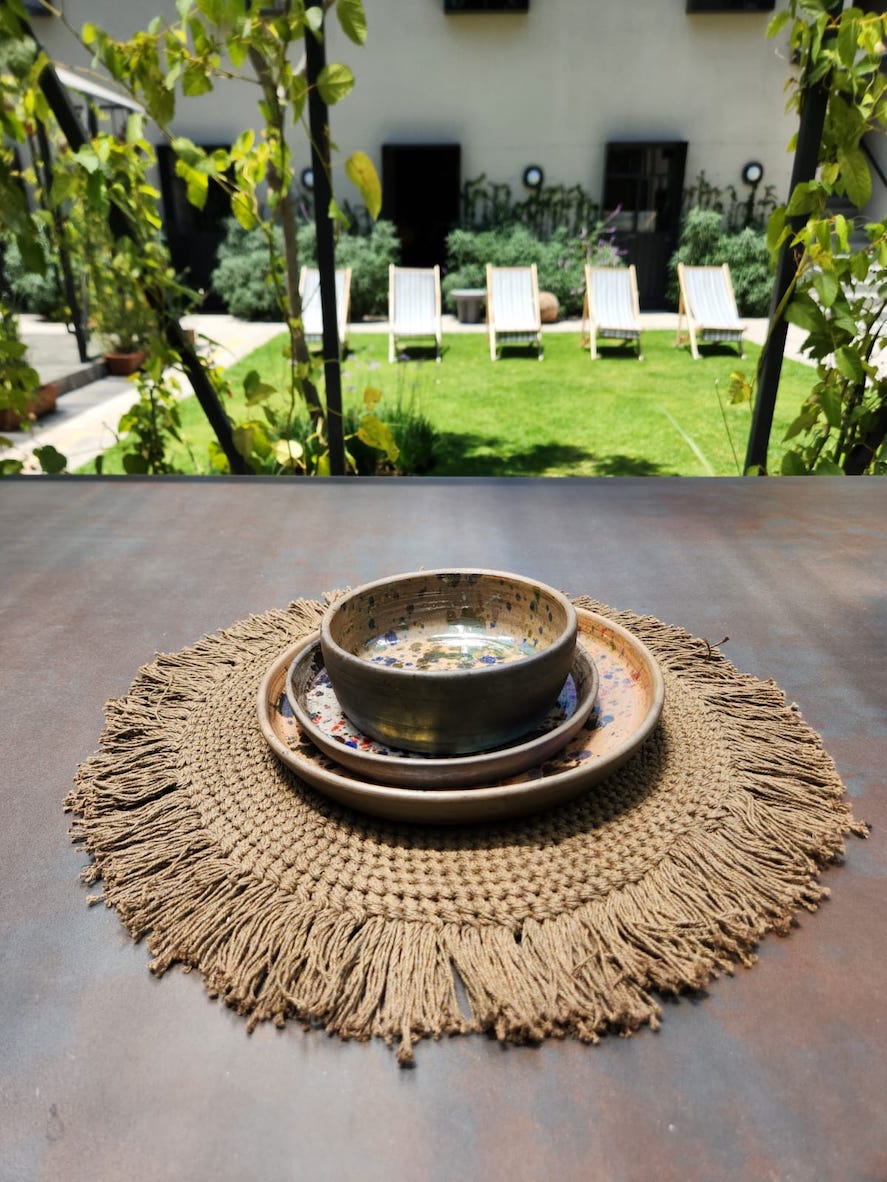 Individual macramé