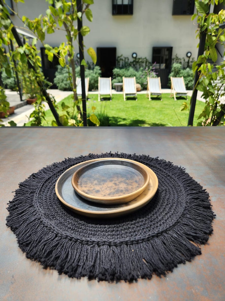 Individual macramé