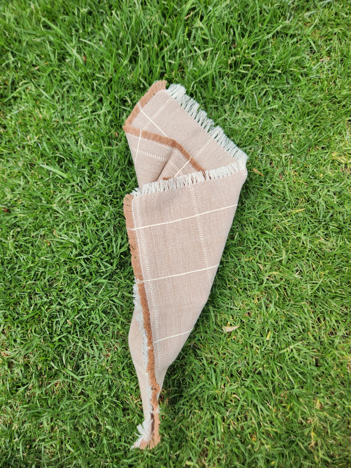 Juego de 6 servilletas beige