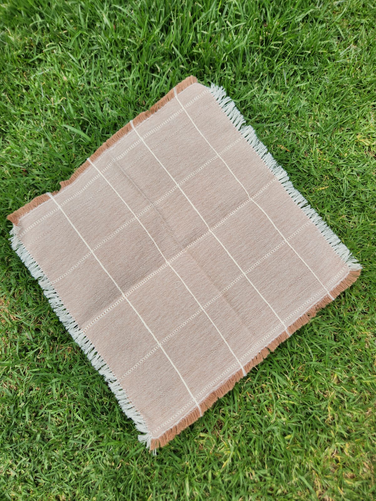 Juego de 6 servilletas beige