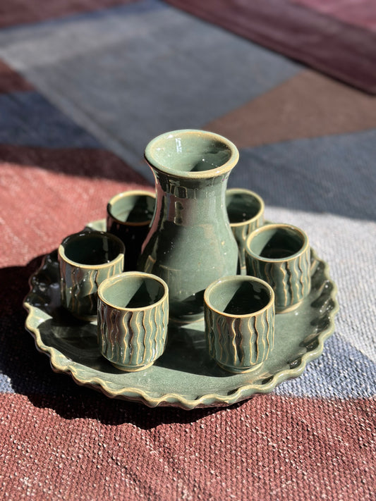 Set de sake/mezcal/tequila