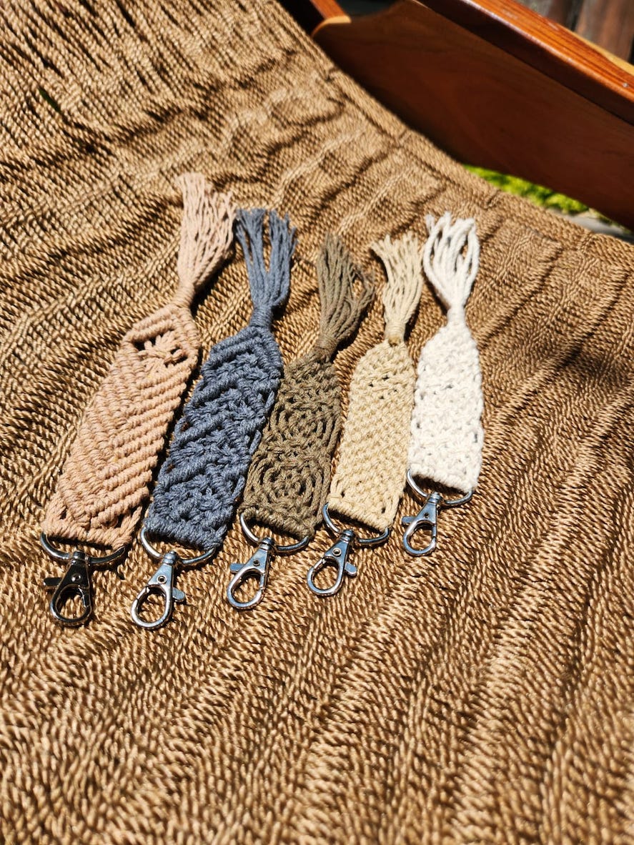 Llavero macramé